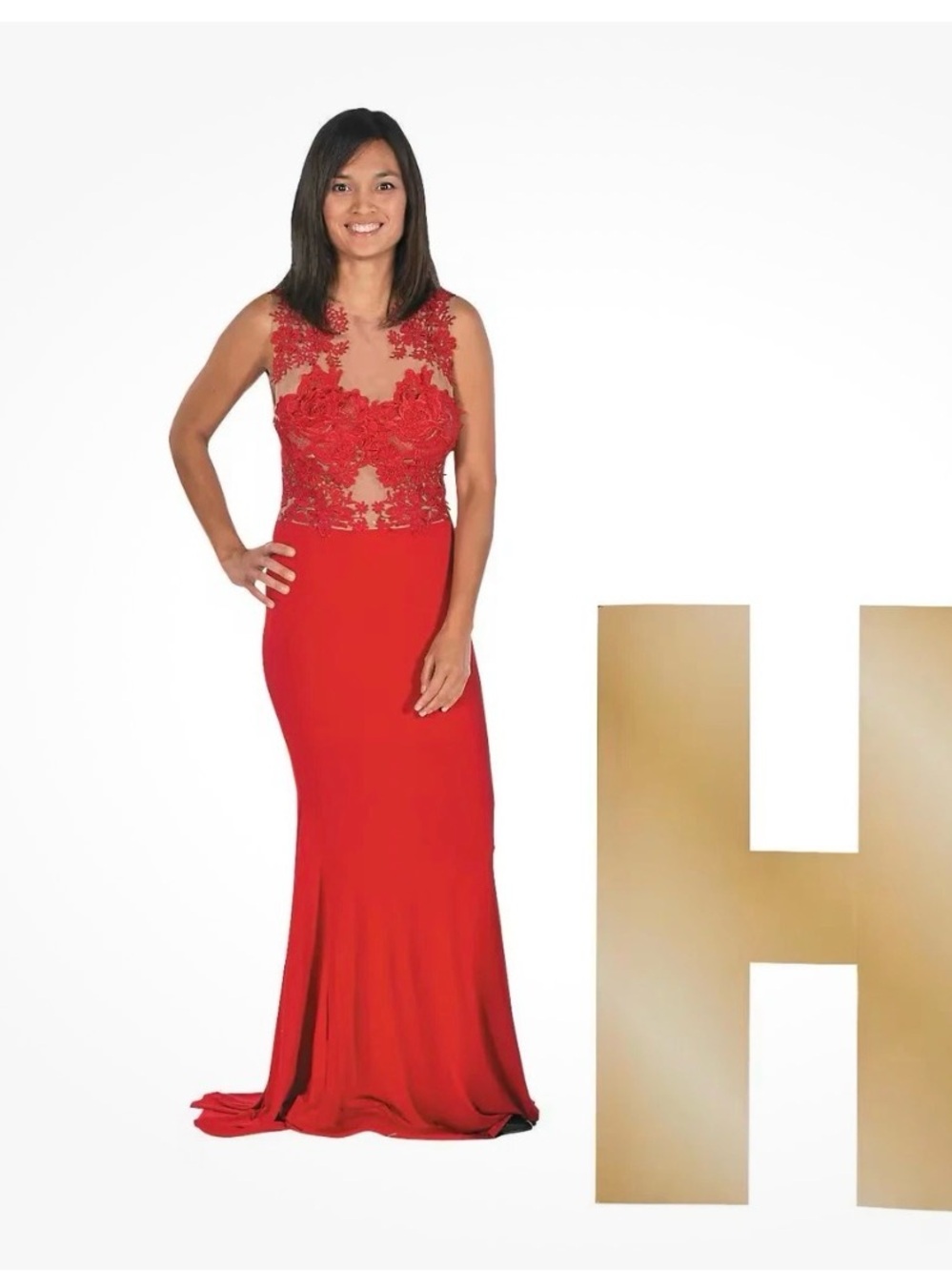 Gold 'HOLLYWOOD' Decorative cardboard individual cut out